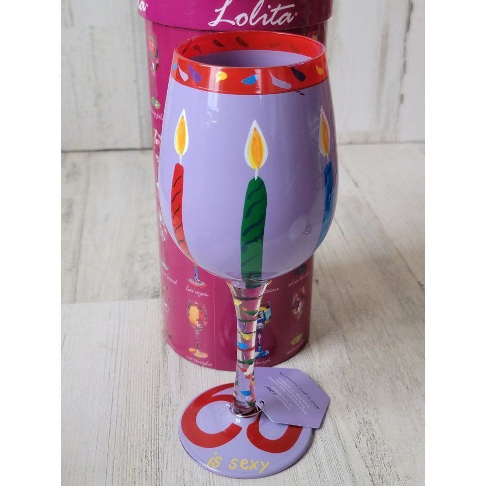 Lolita 60‎ is sexy wine glass birthday drinkware decor